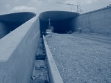 Südportal Tunnel Aubing während der Bauphase